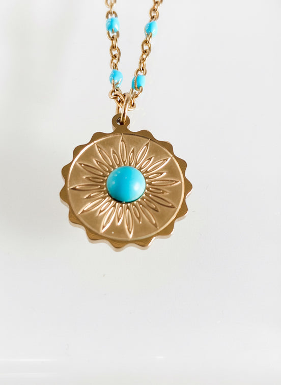 Turquoise Bloom Necklace