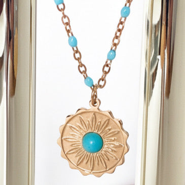 Turquoise Bloom Necklace