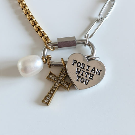 Mixed Metals Fear Not Carabiner Bracelet
