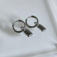 Padlock Hoop Earrings