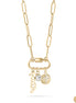 Faith Charm Carabiner Necklace