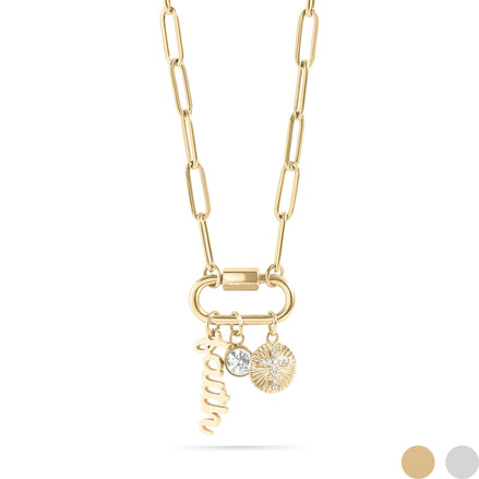 Faith Charm Carabiner Necklace