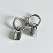Padlock Hoop Earrings