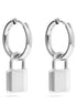 Padlock Hoop Earrings